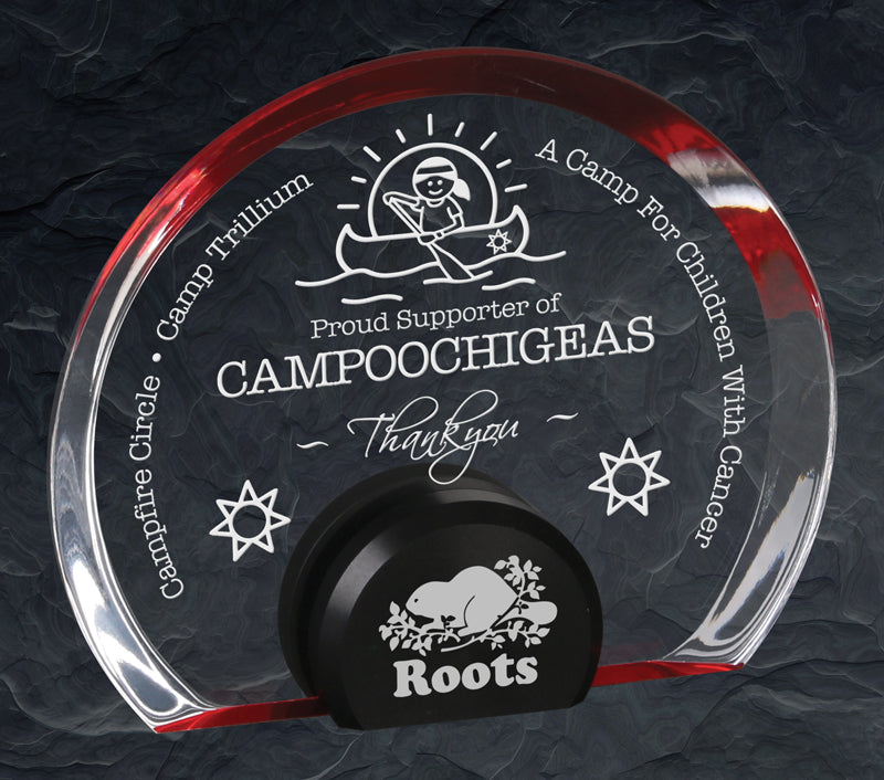 Halo - Radiant Acrylic Award (Available in 3 Colors and Sizes) - Laser Engraving Includes