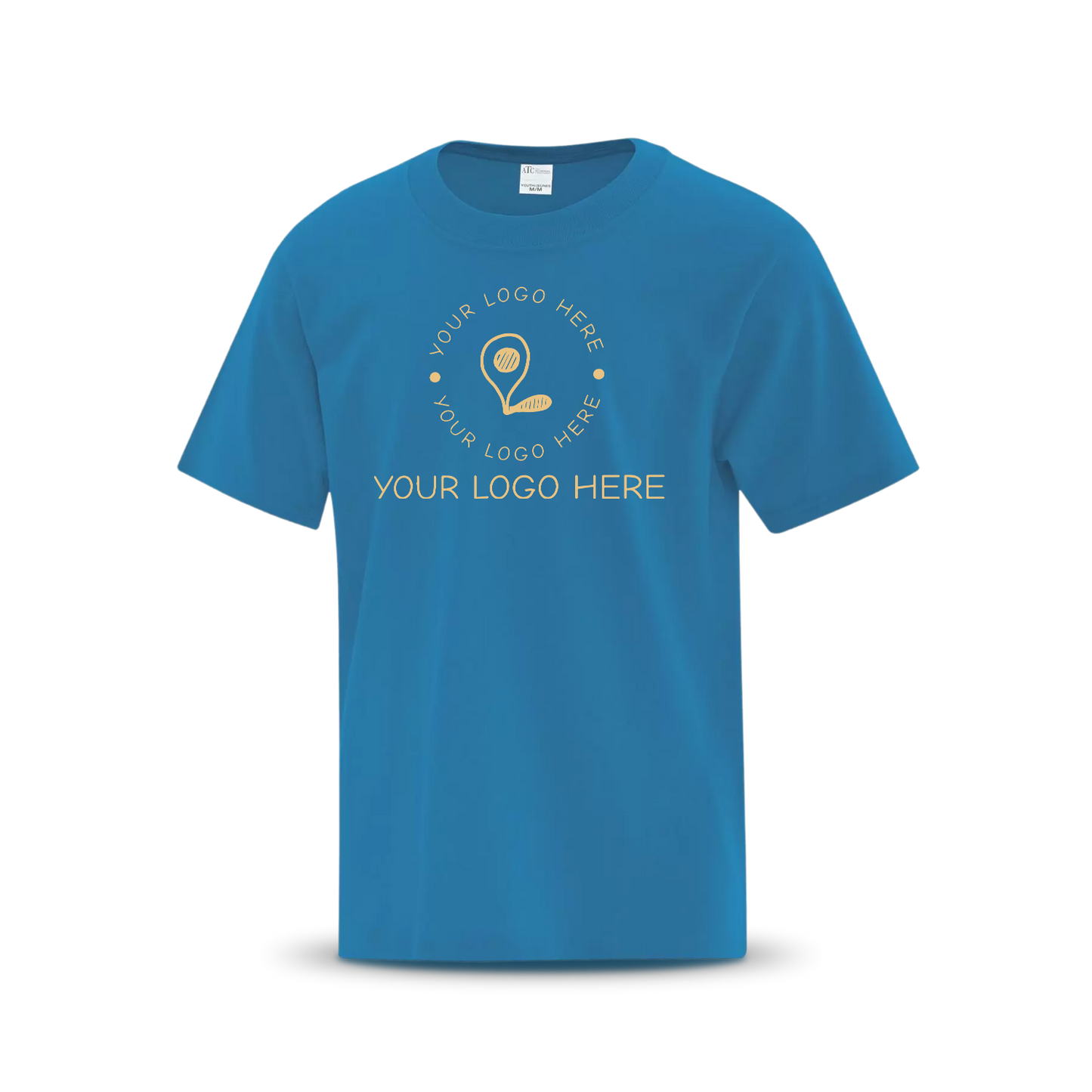 Sapphire custom T-shirt with placeholder logo