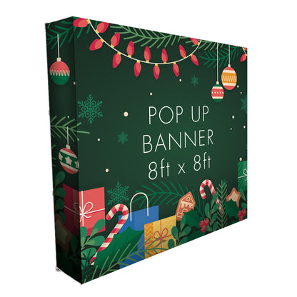 Fabric POP Up Banner / Media Wall with Velcro - 8ft x 8ft