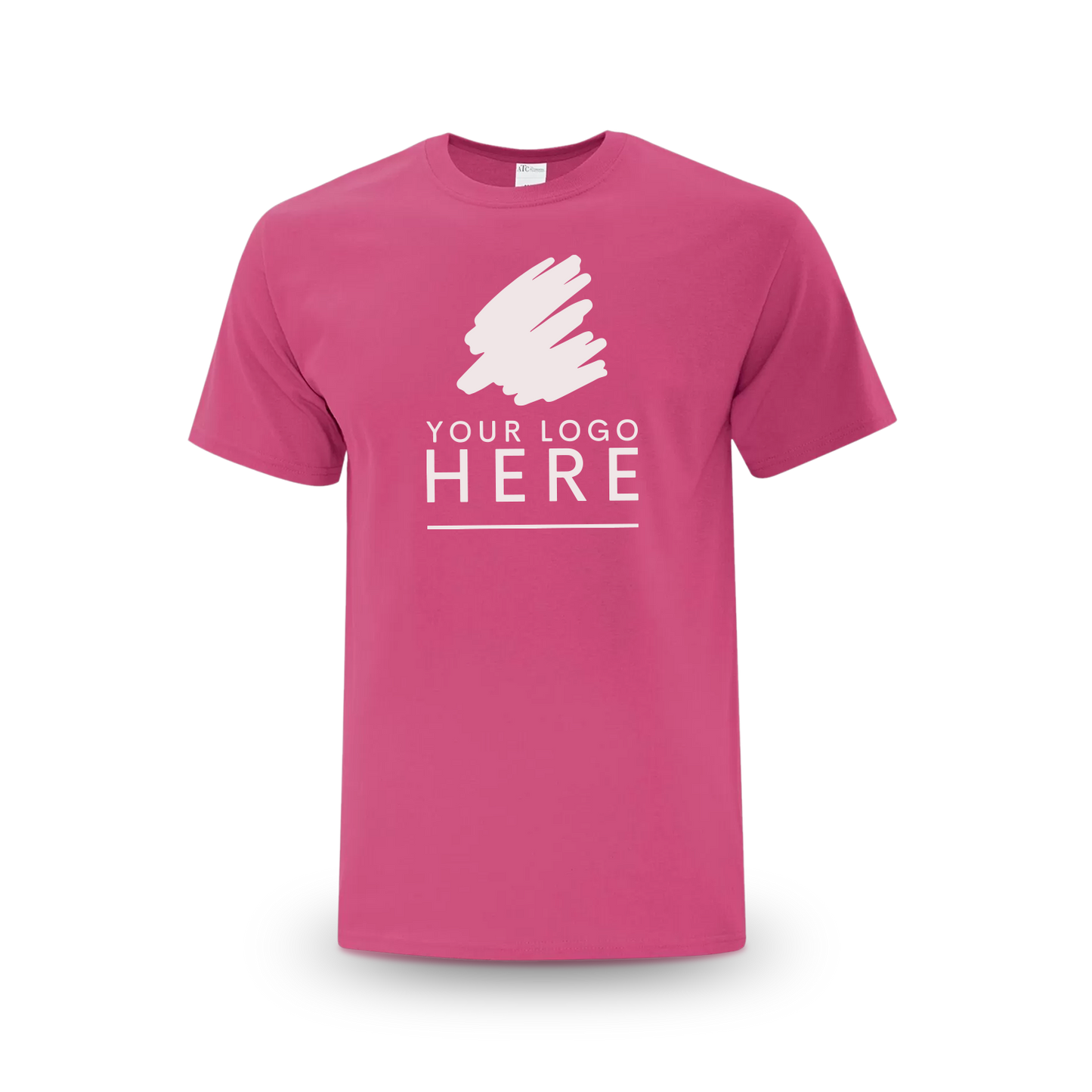 Sangria unisex Everyday Cotton Tee with a logo placeholder.
